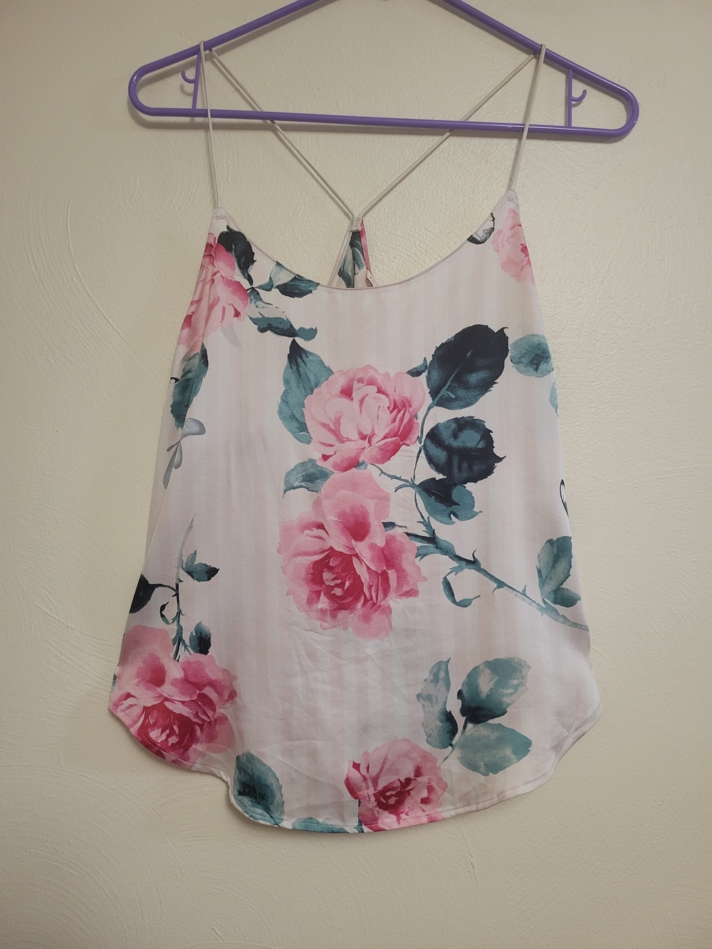 Victoria's Secret Pink Floral Strappy Camisole Size Small